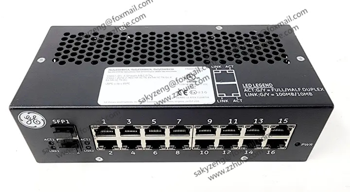 GE IS420ESWBH3A Mark VIe 8-Port Ethernet Switch Module, Industrial Control Communication Module