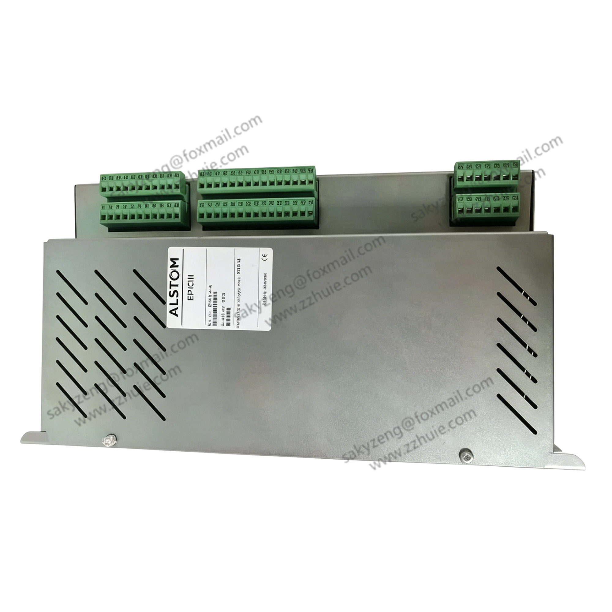 ALSTOM EP3-E-4-A EPIC III industrial controller module (front view with terminal blocks)