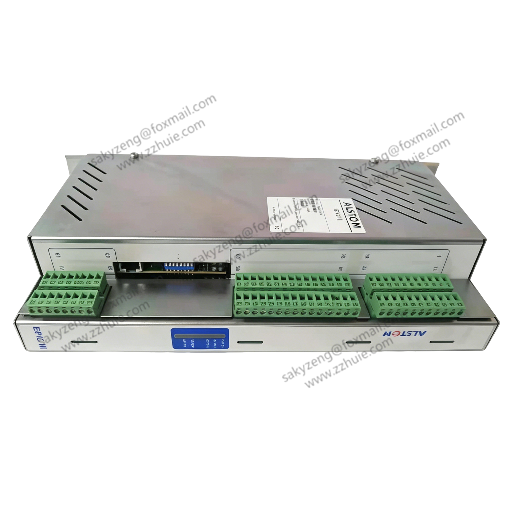 ALSTOM EP3-E-4-A EPIC III industrial controller module (front view with terminal blocks)