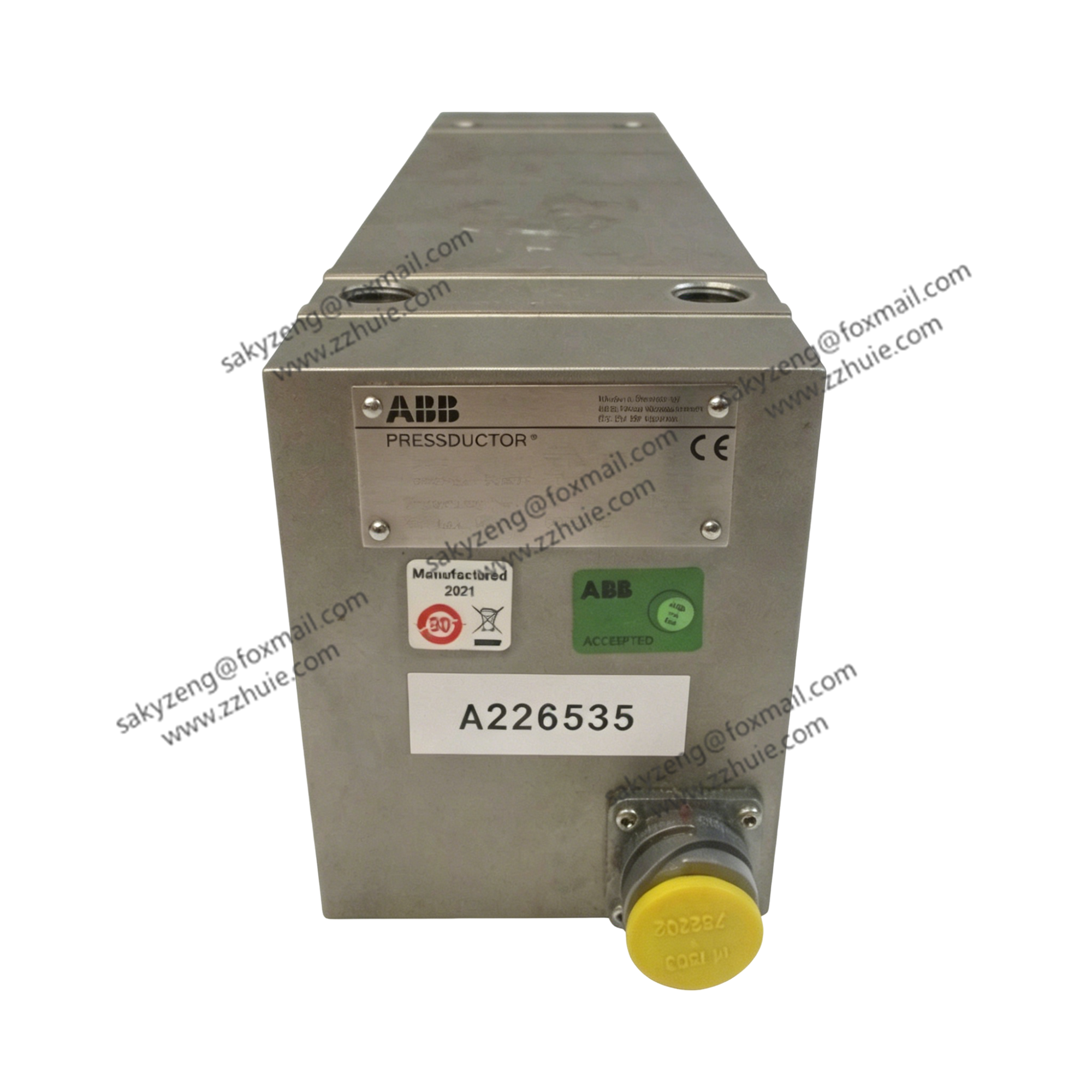 ABB PFTL101BE 2.0kN Pressductor PillowBlock tension load cell (front view, fixed cable)