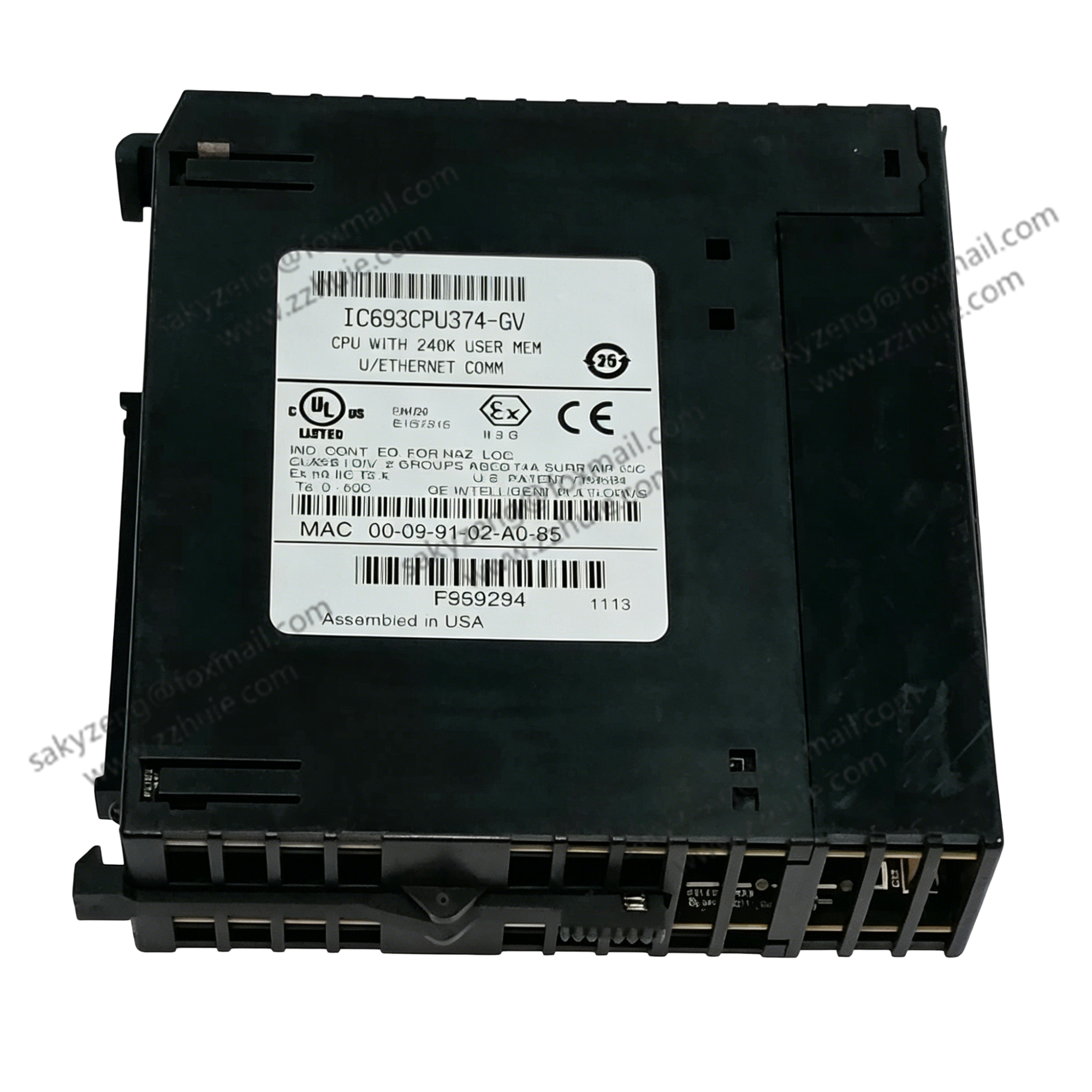 GE Fanuc IC693CPU374 Series 90-30 PLC CPU Module with Dual Ethernet Ports